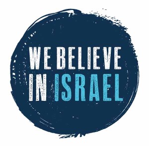 We believe in Israel logo